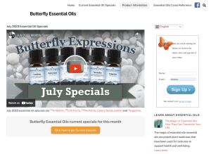 Butterfly Essential Oils